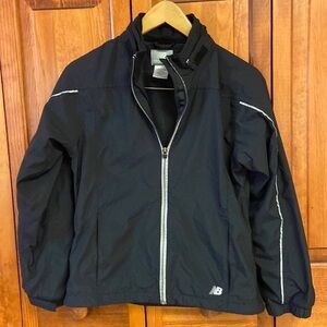 New Balance Hidden Hood Jacket Full Zip Nylon/Polyester Preowned Sz Small Youth